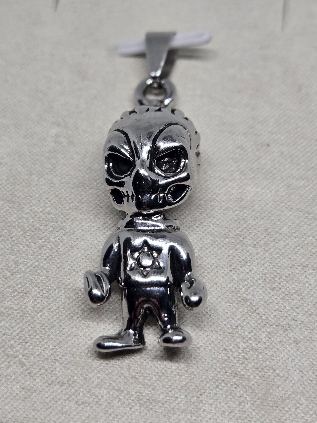 Fallen Angel Pendant: Silver Plated Anime Sci-Fi - Lightweight Charm