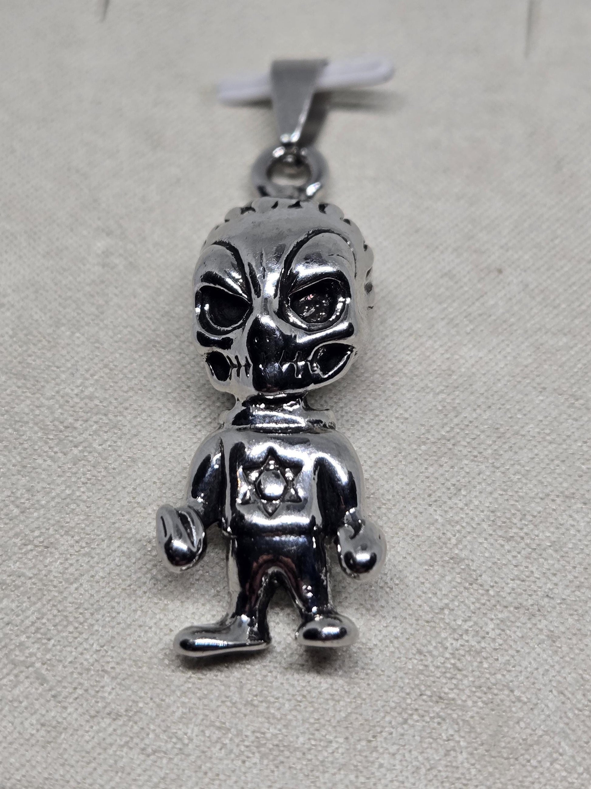 Fallen Angel Pendant: Silver Plated Anime Sci-Fi - Lightweight Charm