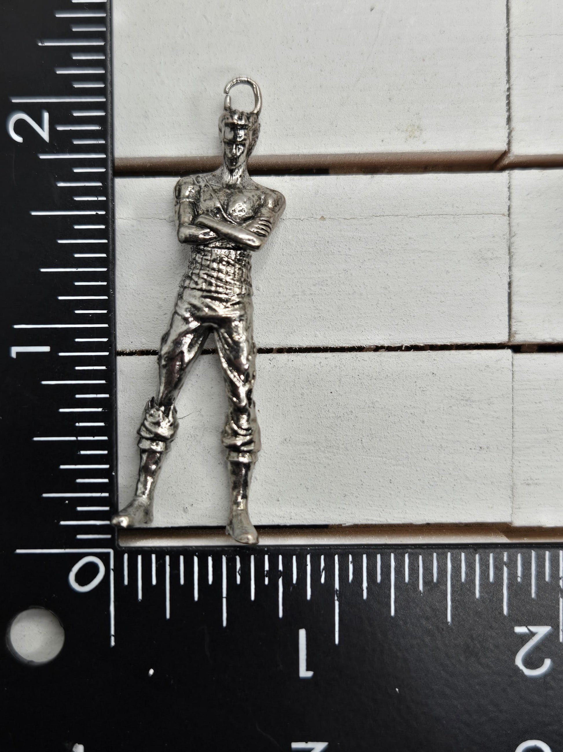 Silver Plated Fantasy Pendant - Gothic Baroque Design for Crafting