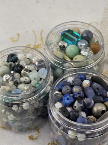 CUSTOMIZED! Gemstone Bead Mix Set: Three 4oz Packs of Natural Stone Beads You choose the mix