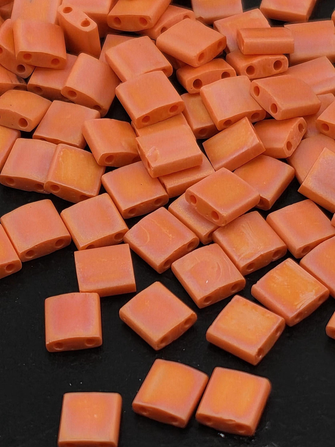 TL0406FR-Miyuki Tila Beads:Dark Orange O/MA/R (7.5g pkg)