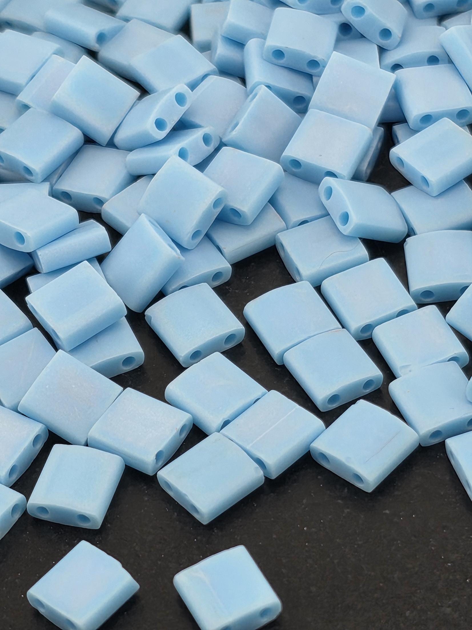 TL0413FR-Miyuki Tila Beads:Turquoise Blue O/MA/R (7.5g pkg)