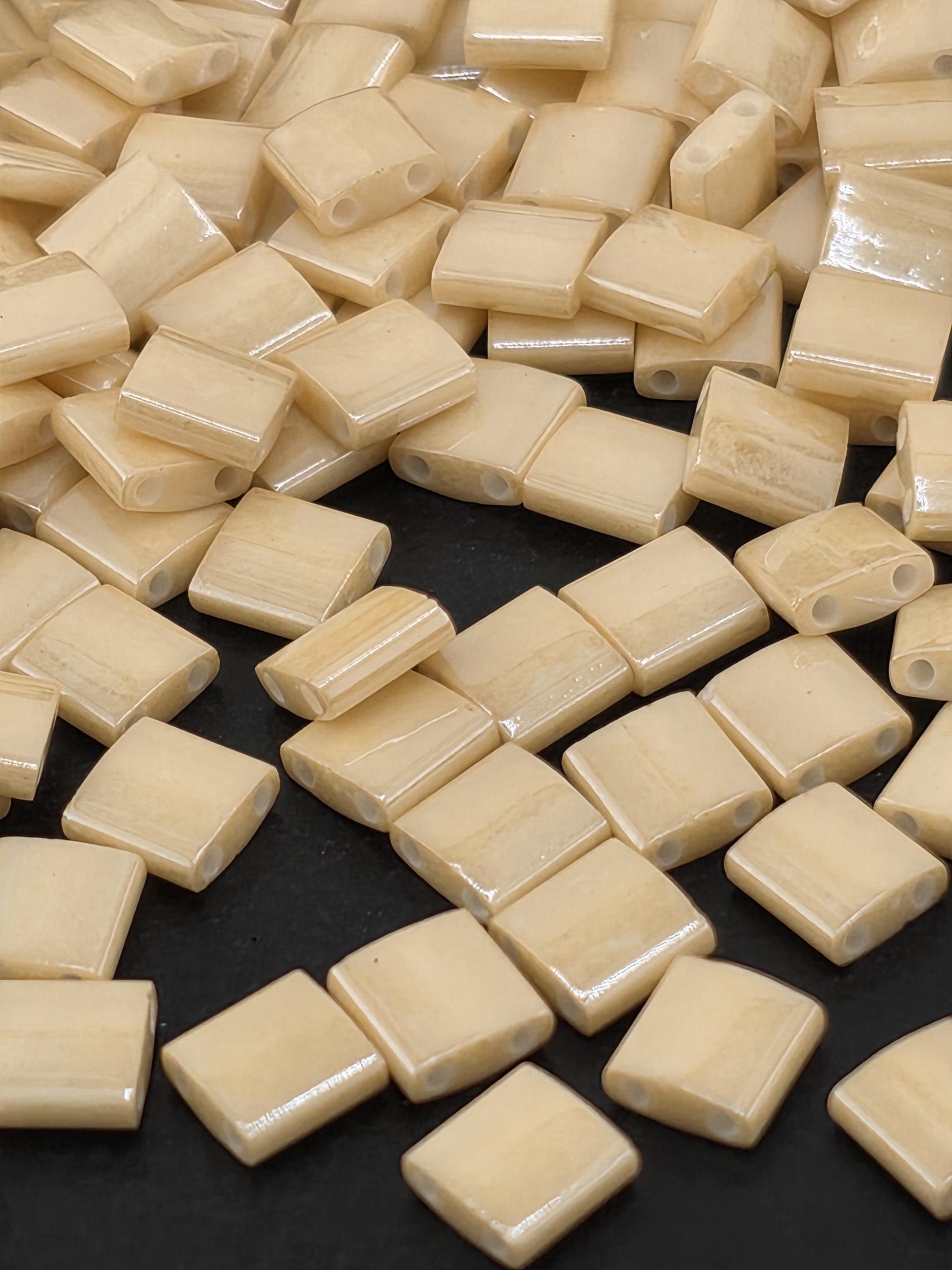 TL0593-Miyuki Tila Beads:Light Caramel C (7.5g pkg)