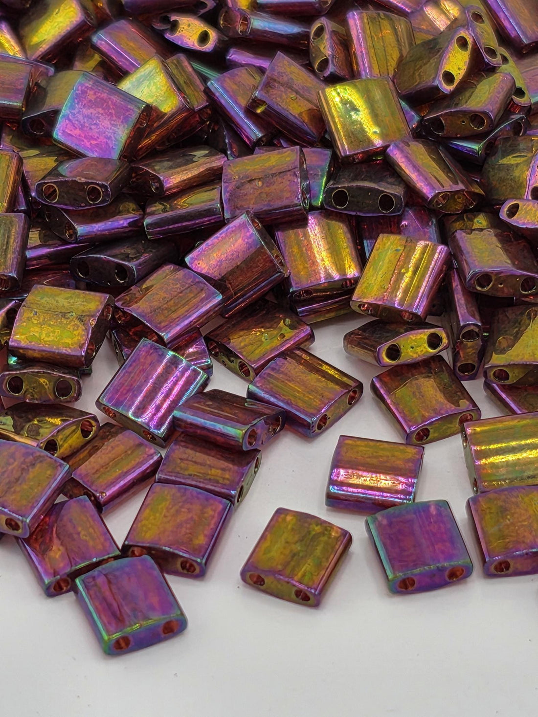 TL0301-Miyuki Tila Beads:Rose Gold T/L/R (7.5g pkg)