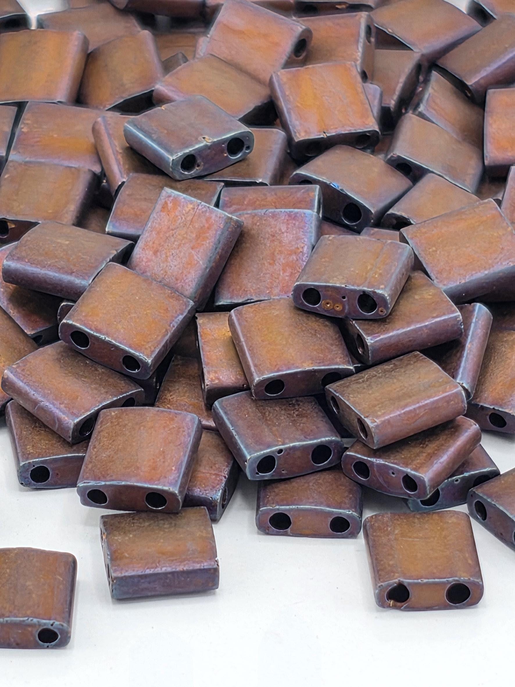 TL2005-Miyuki Tila Beads:Copper M/MA/R (7.5g pkg)