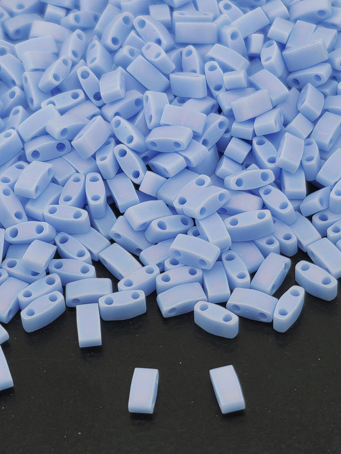 HTL0494FR-Miyuki Half-TIla Beads:Lt. Periwinkle O/MA/R (7.5g pkg)