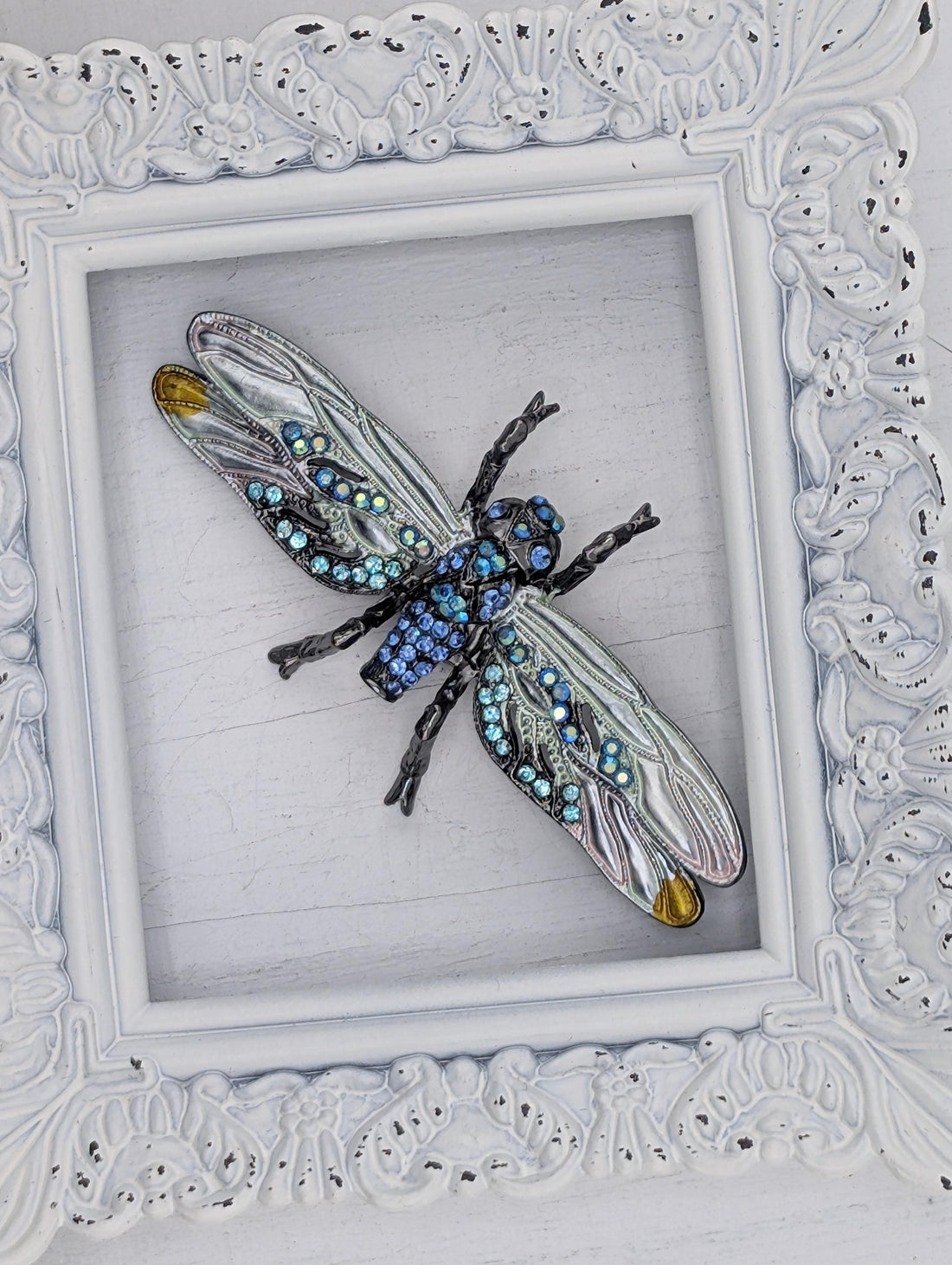 Dragonfly Brooch: Silver Plated, Lightweight - Nature Inspired Pin