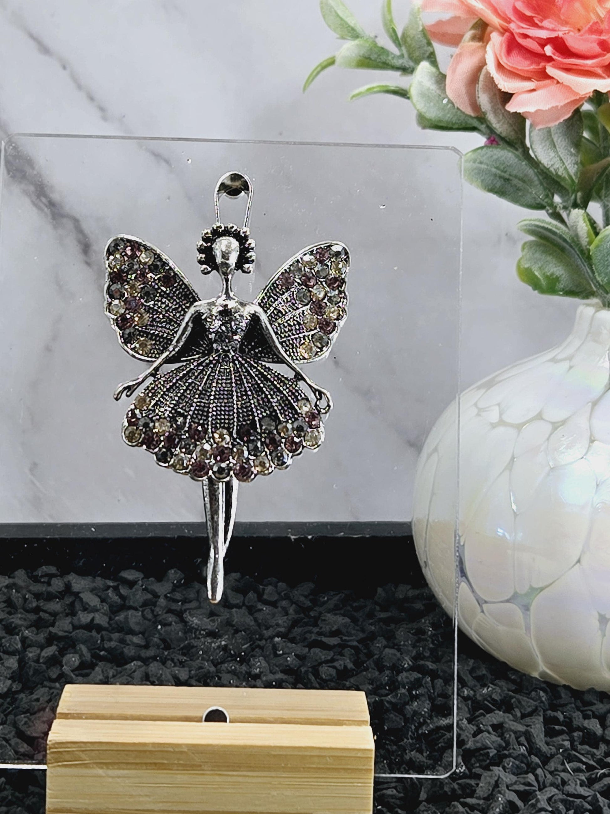 Ballet Jewelry Pendant: Silver Plated, Elegant Dance Charm - Lightweight