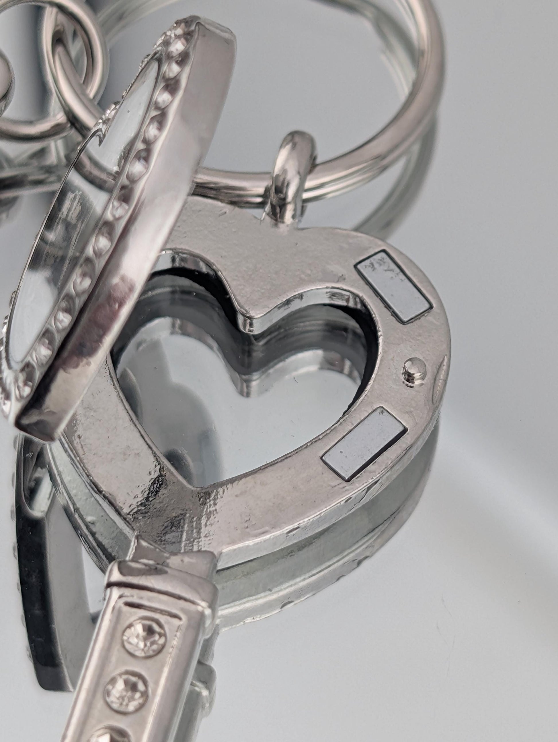 Silver Key Pendant: Heart Cutout, Gothic Charm