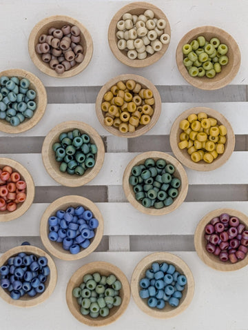 15 Miyuki Rocaille SIze 8 Opaque Matte Glazed (15g ea)