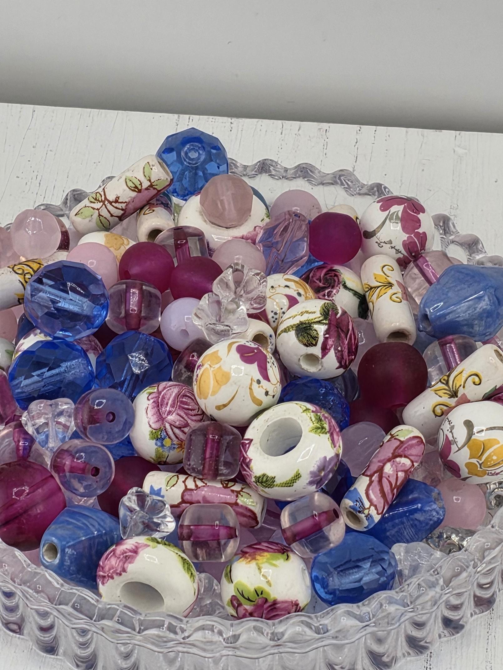 2oz Exclusive "Forget-Me-Not" Glass Bead Mix