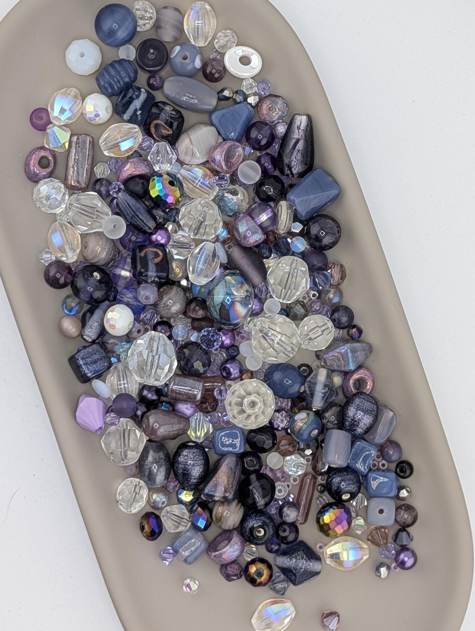 Exclusive "Plum Crazy" Bead Mix: Colorful DIY Jewelry Making Supplies (30g Pkg)