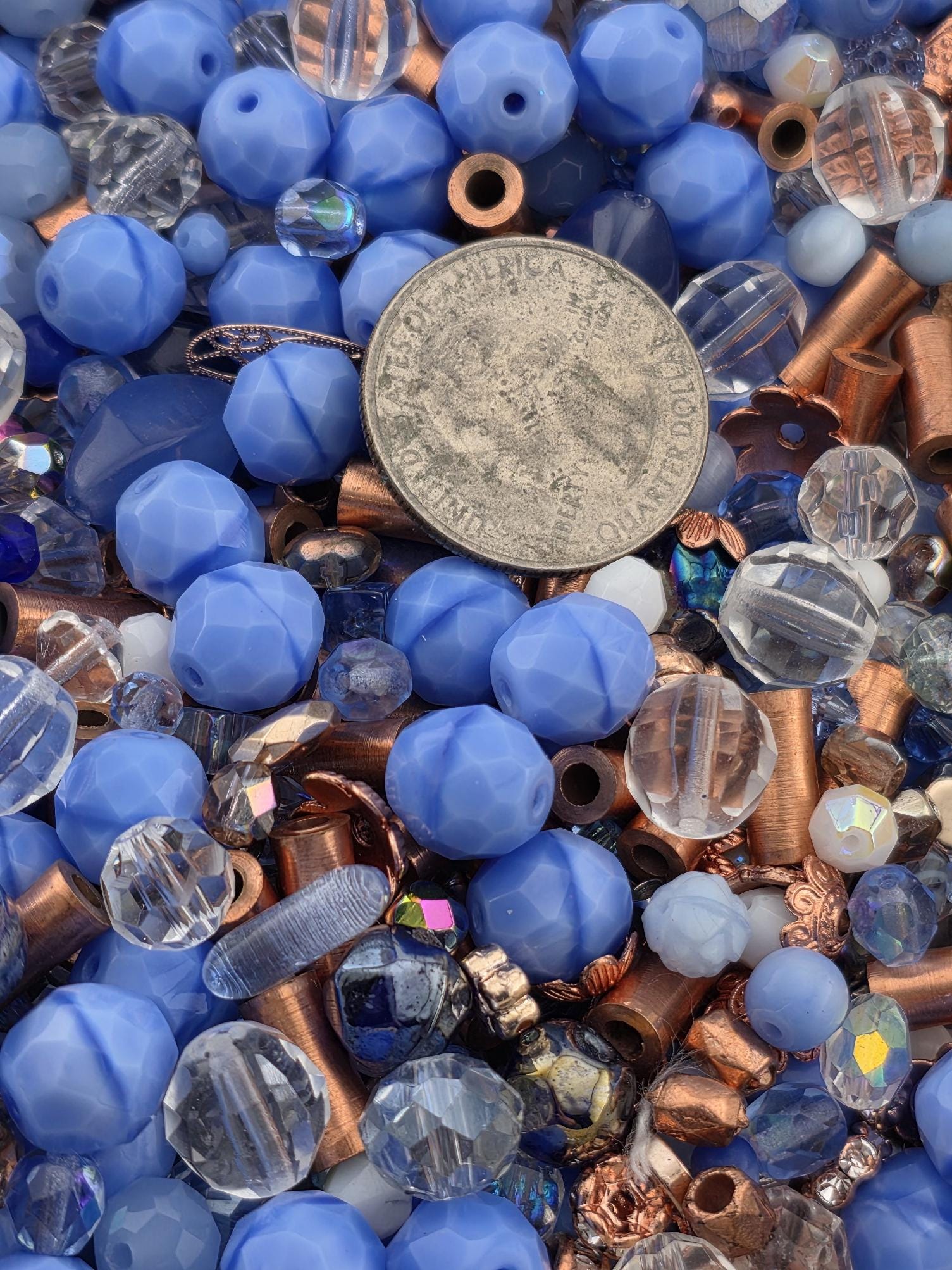 Learise Exclusive "Oxidized Ocean" Glass Bead Soup Mix (56g Pkg)