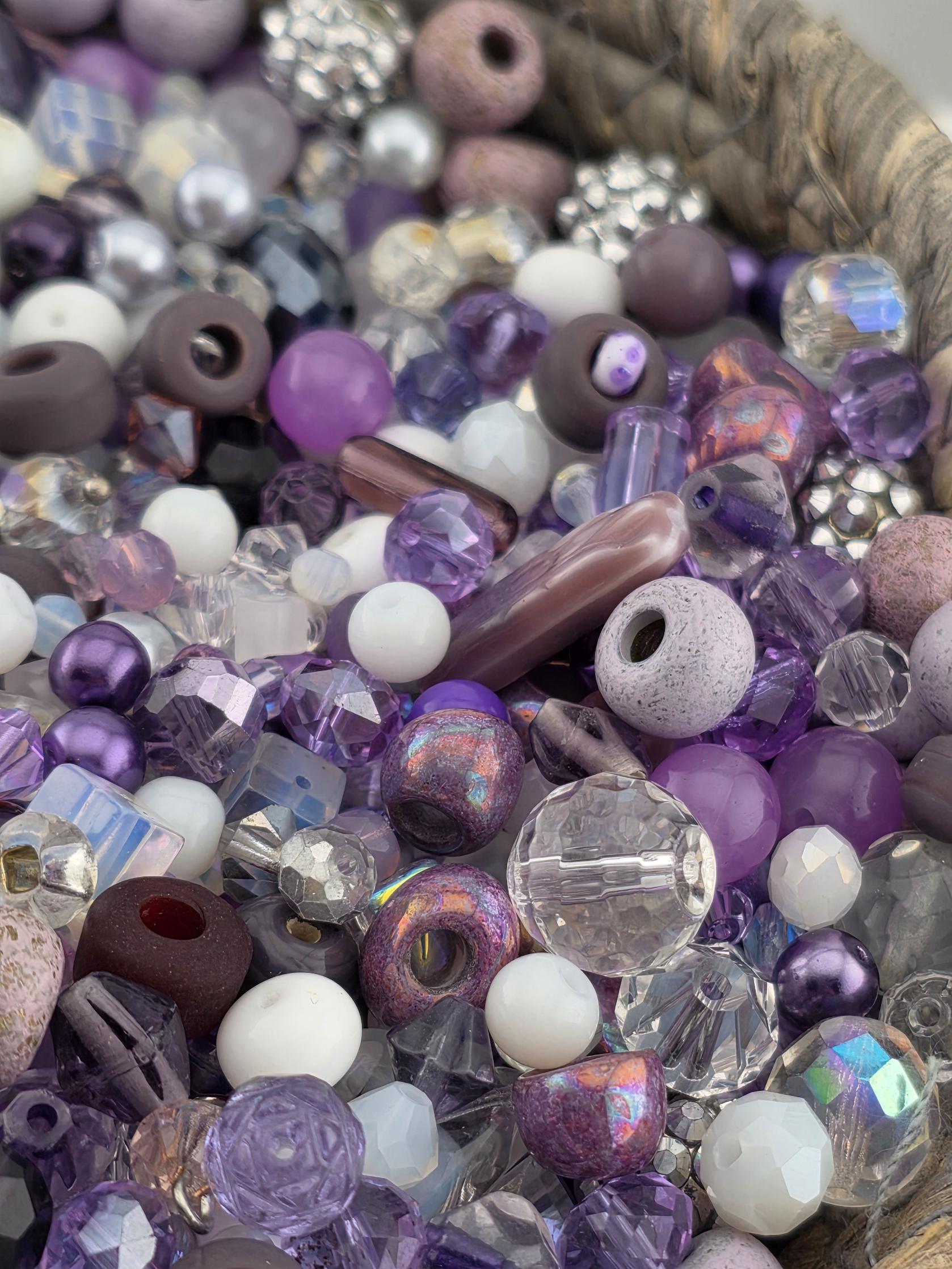 Learise Exclusive "Lilacs on Ice" Glass Bead Soup Mix (30g Pkg)