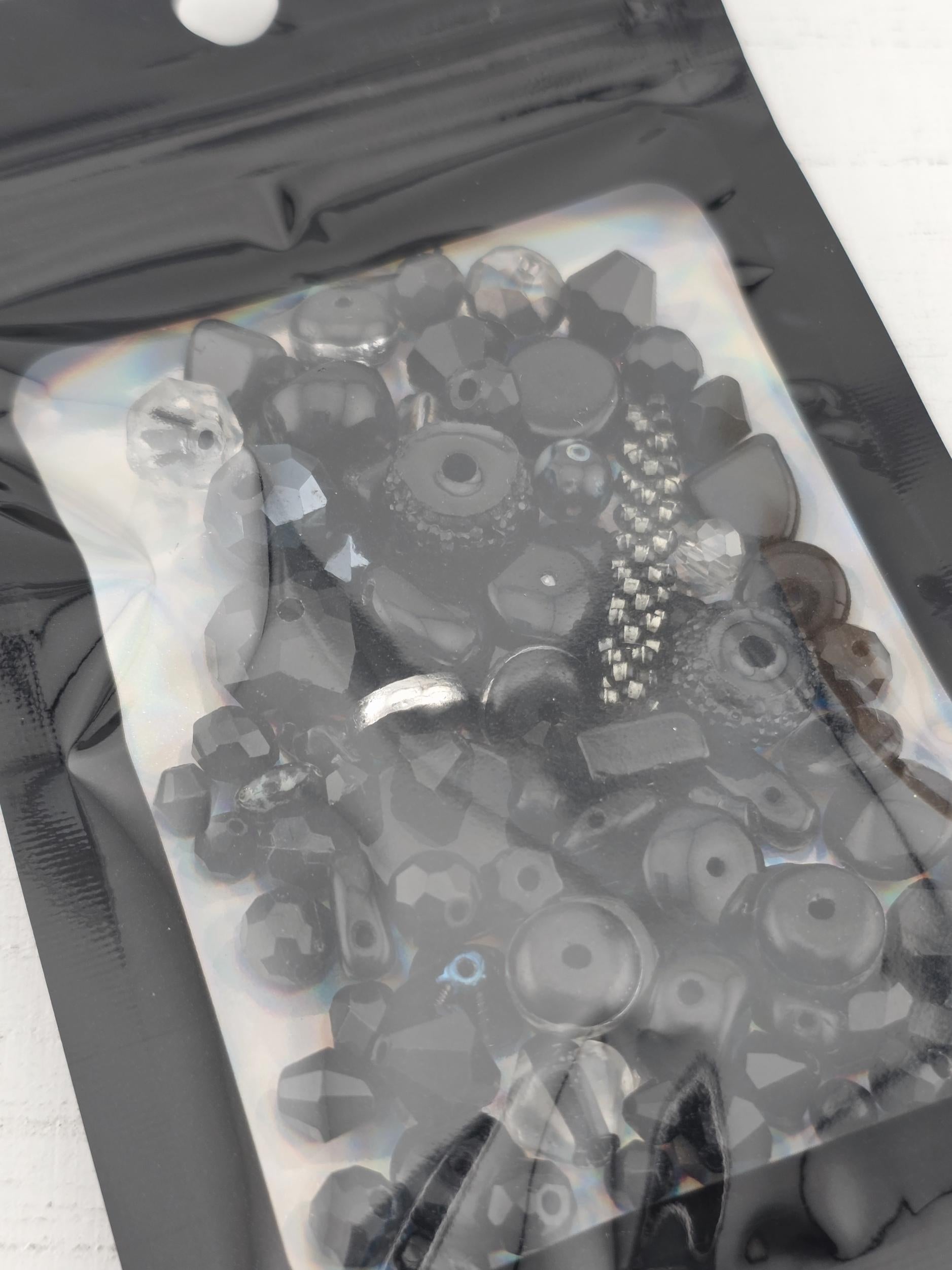 Learise Exclusive "Little Black Dress" Glass Bead Soup Mix (30g Pkg)