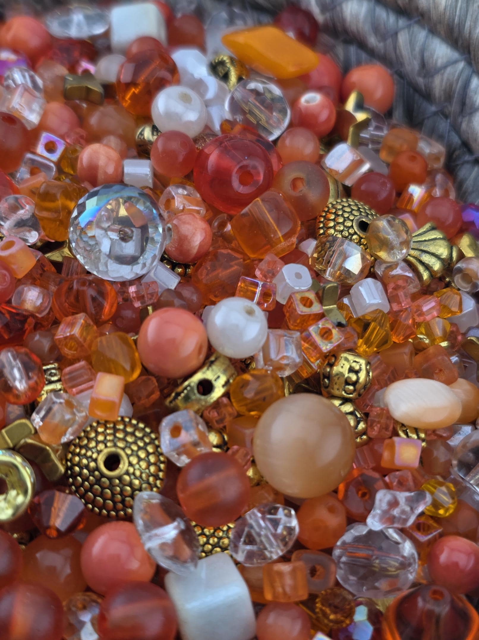 Learise Exclusive "Orange Cream" Glass Bead Soup Mix (56g Pkg)