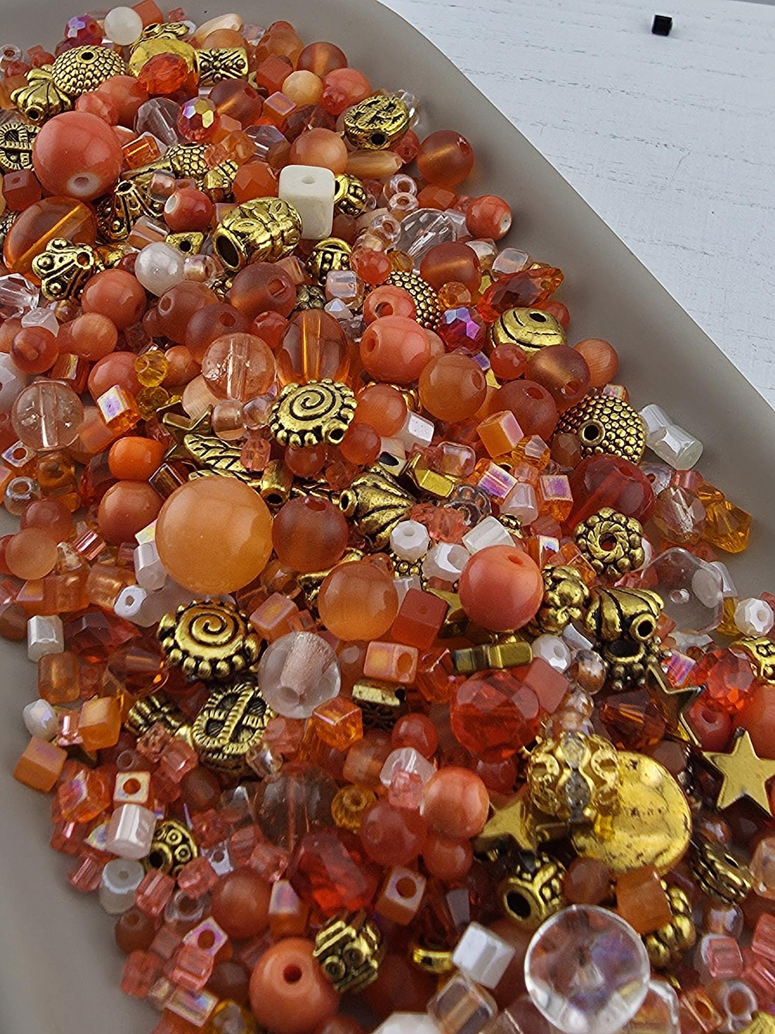 Learise Exclusive "Orange Cream" Glass Bead Soup Mix (56g Pkg)