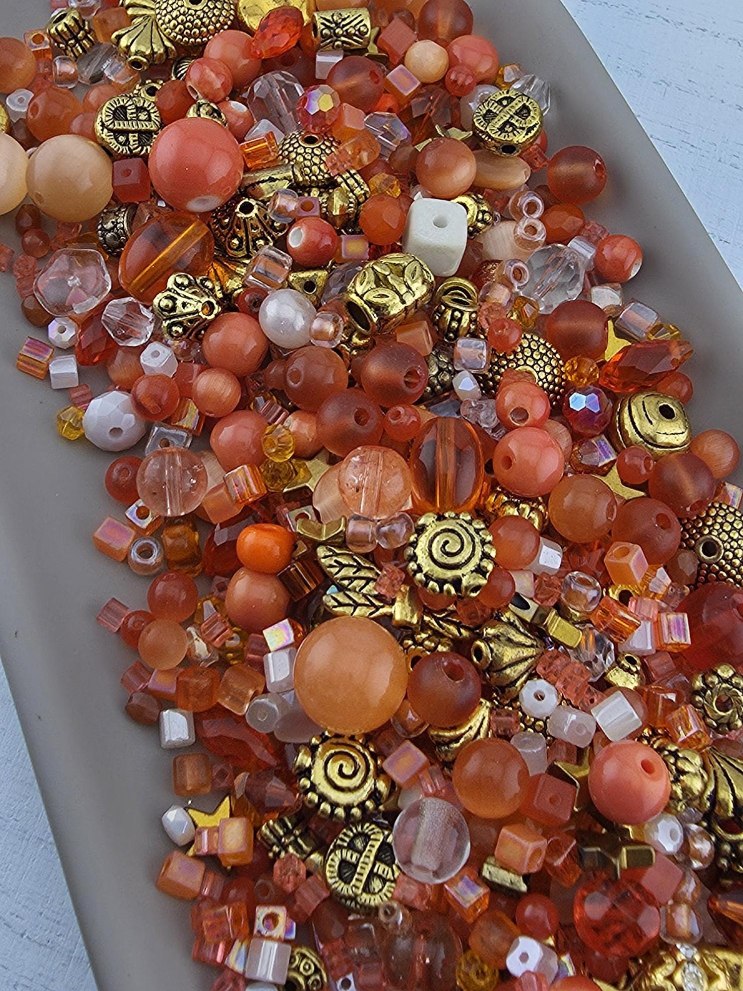 Learise Exclusive "Orange Cream" Glass Bead Soup Mix (56g Pkg)