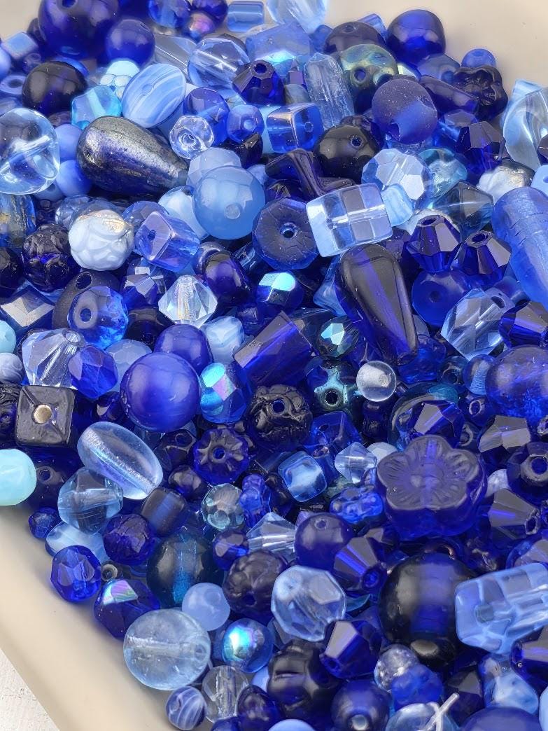 Learise Exclusive "Berry Blue" Glass Bead Soup Mix (30g Pkg)