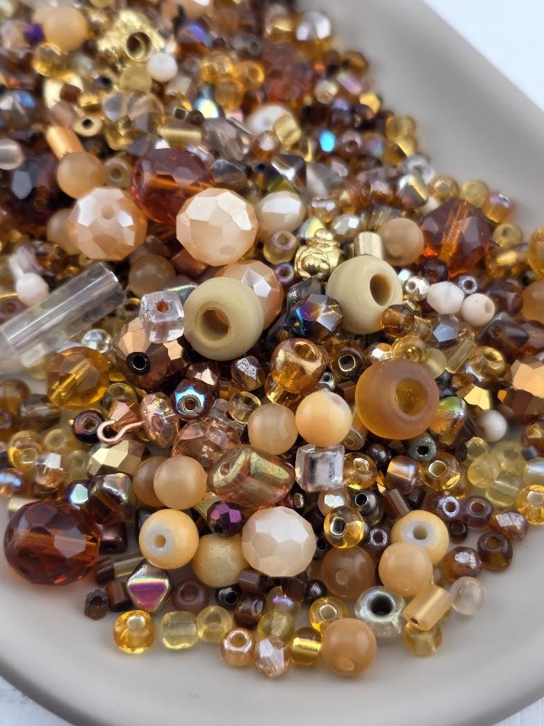 Learise Exclusive "Toffee Crunch" Glass Bead Soup Mix (56g Pkg)