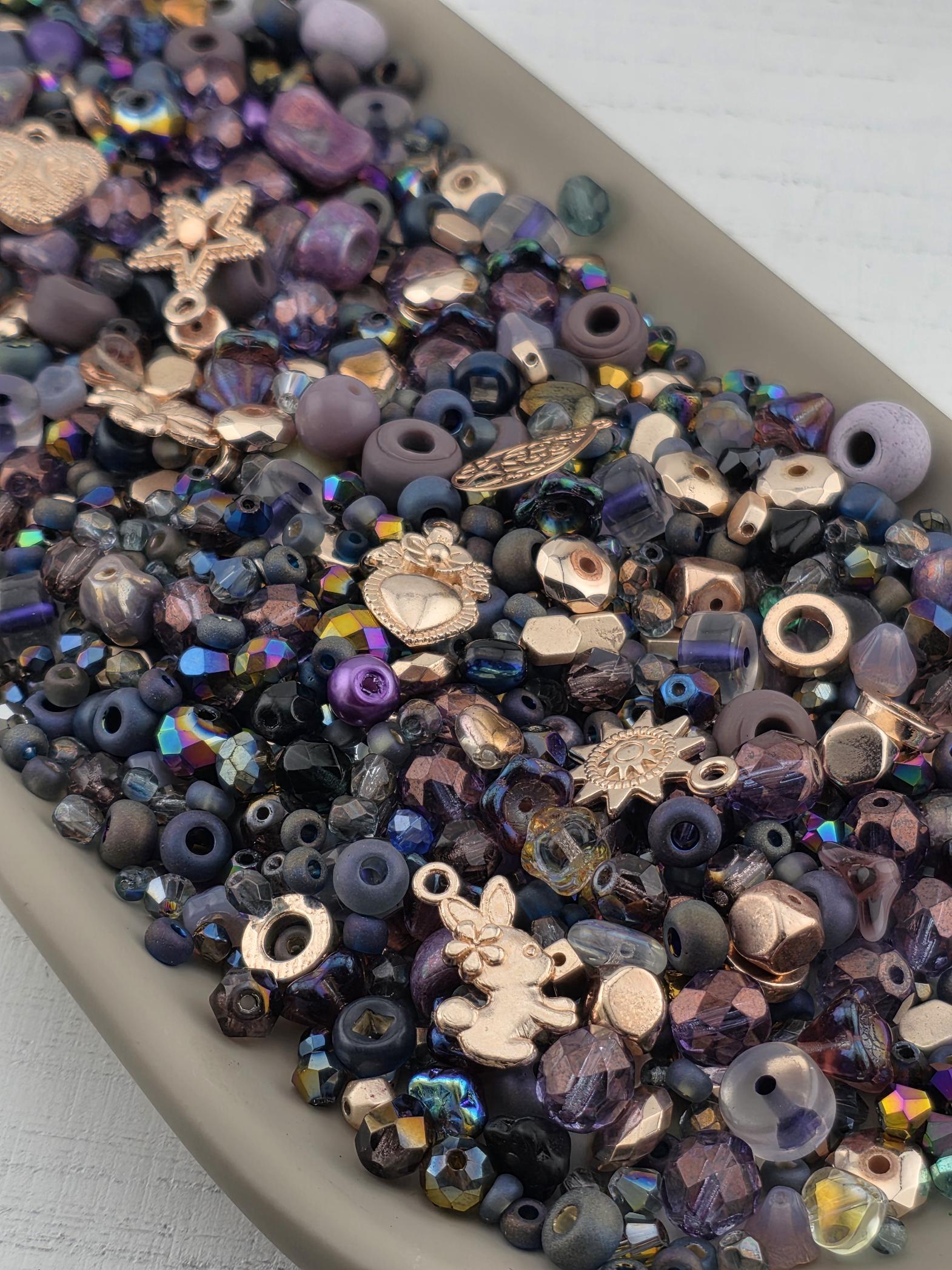 Exclusive "Violet Tendancies" Glass Bead Soup (56g Pkg)