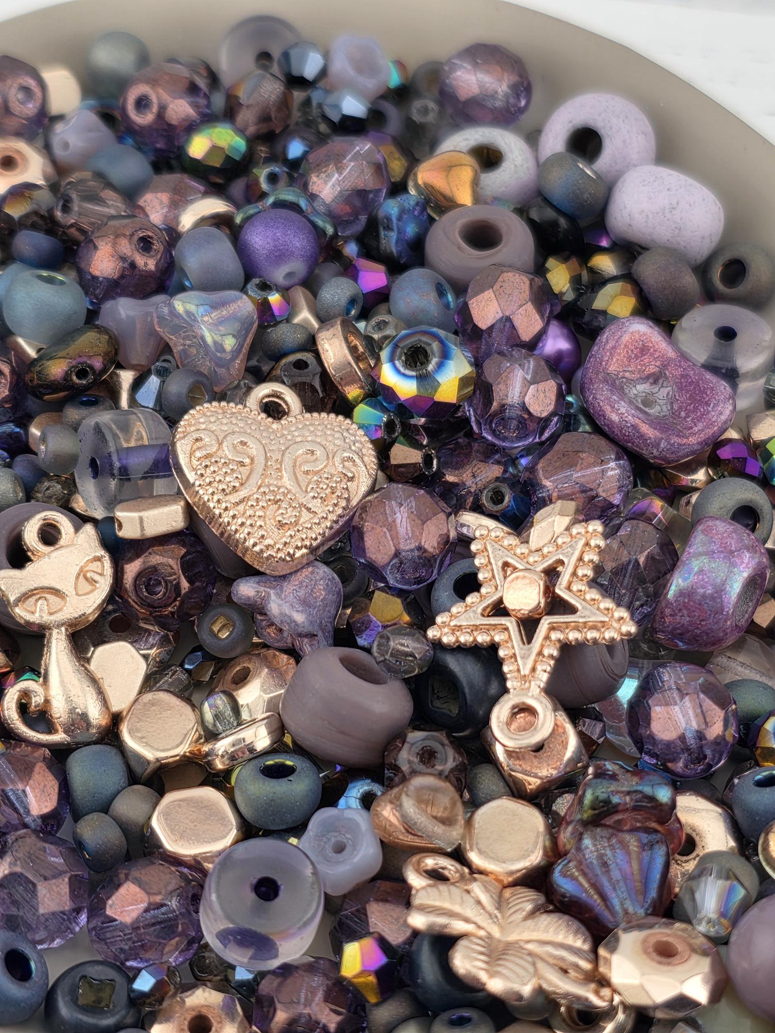 Exclusive "Violet Tendancies" Glass Bead Soup (56g Pkg)