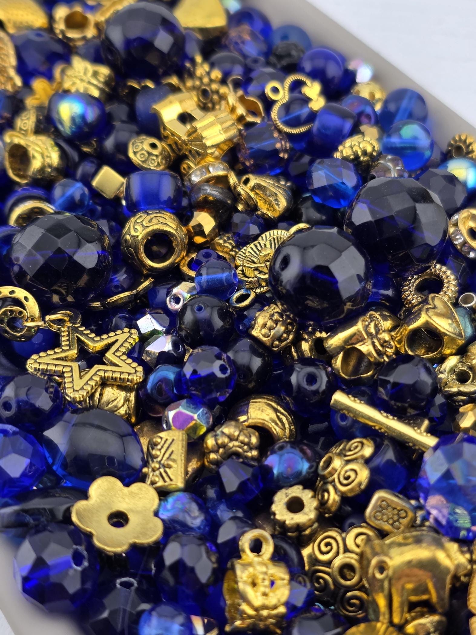 Learise Exclusive "Royally Blue" Glass Bead Soup Mix (56g Pkg)