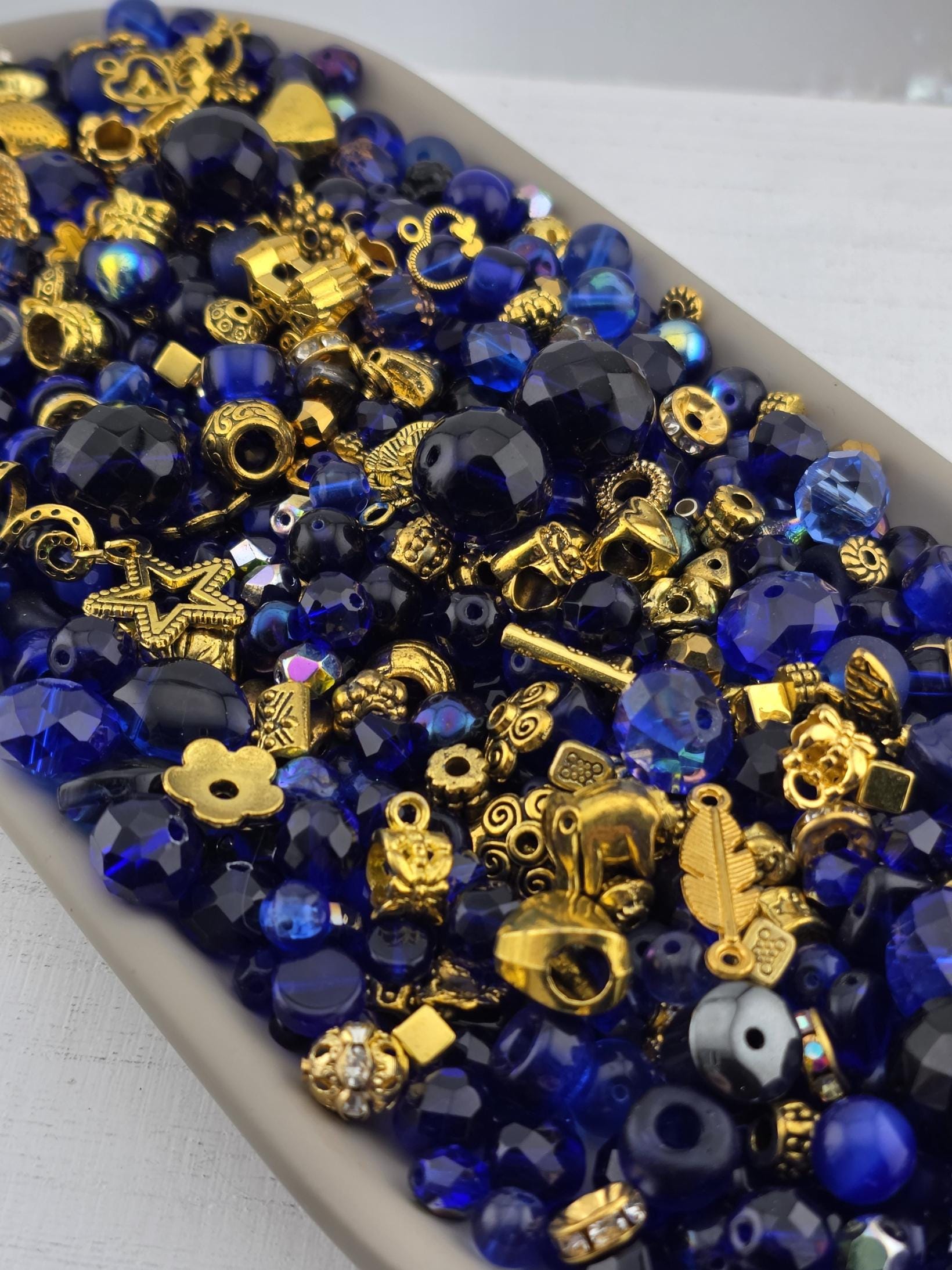 Learise Exclusive "Royally Blue" Glass Bead Soup Mix (56g Pkg)