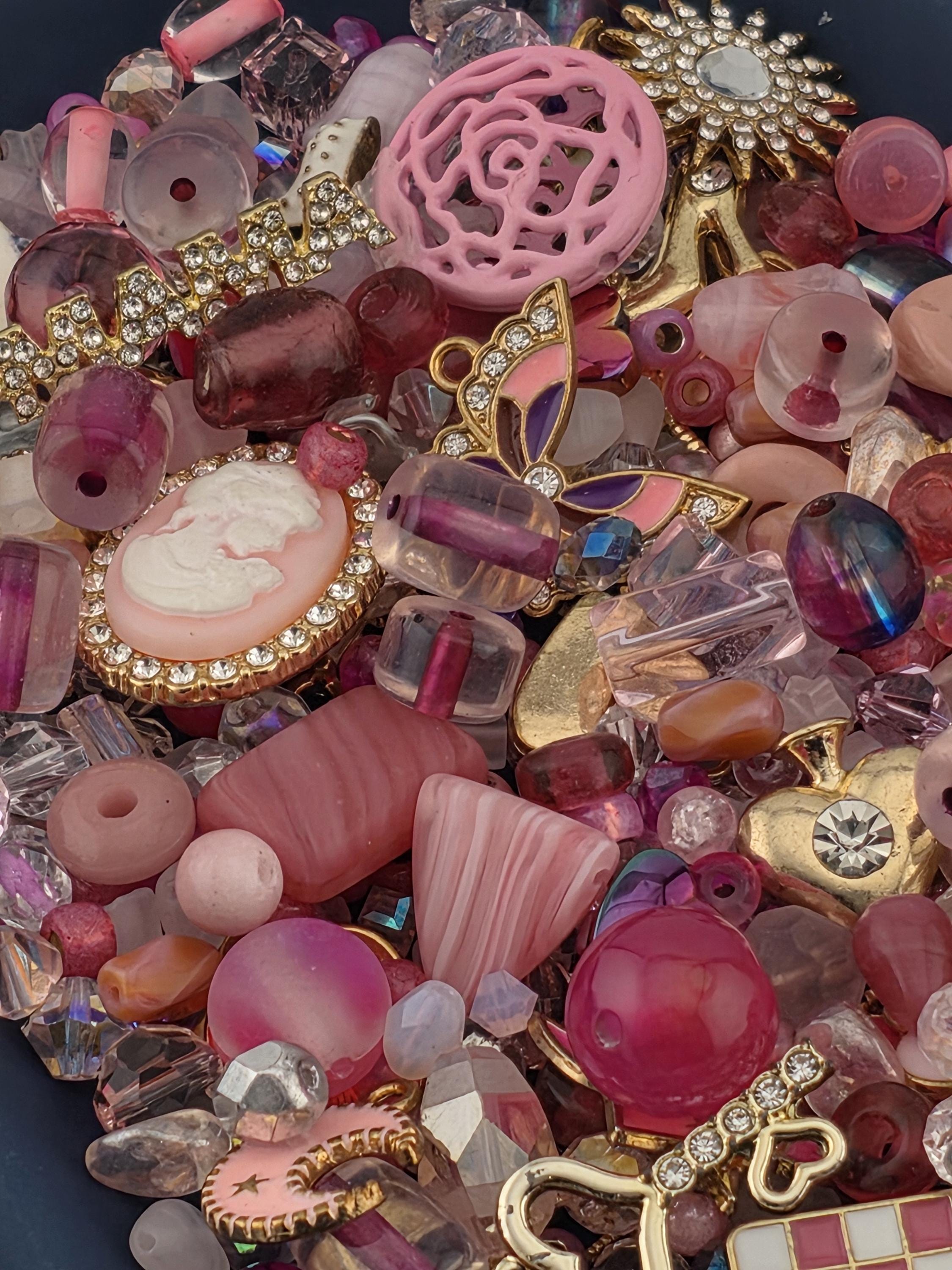 Learise Exclusive "Peony Blush" Glass Bead Soup Mix (56g Pkg)