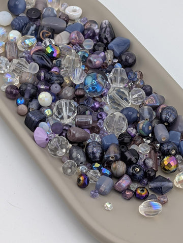 Exclusive "Plum Crazy" Bead Mix: Colorful DIY Jewelry Making Supplies (30g Pkg)