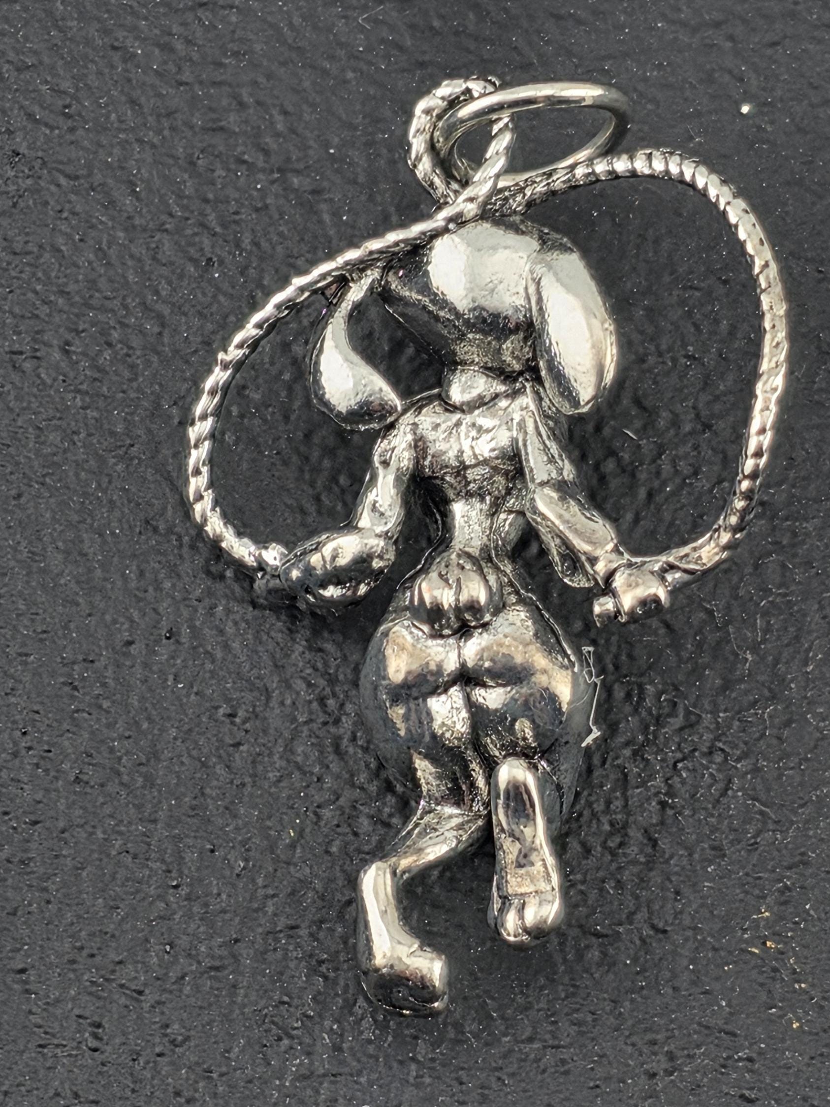 Fantasy Anime Pendant: Silver Plated Charm (DIY Jewelry Ready)