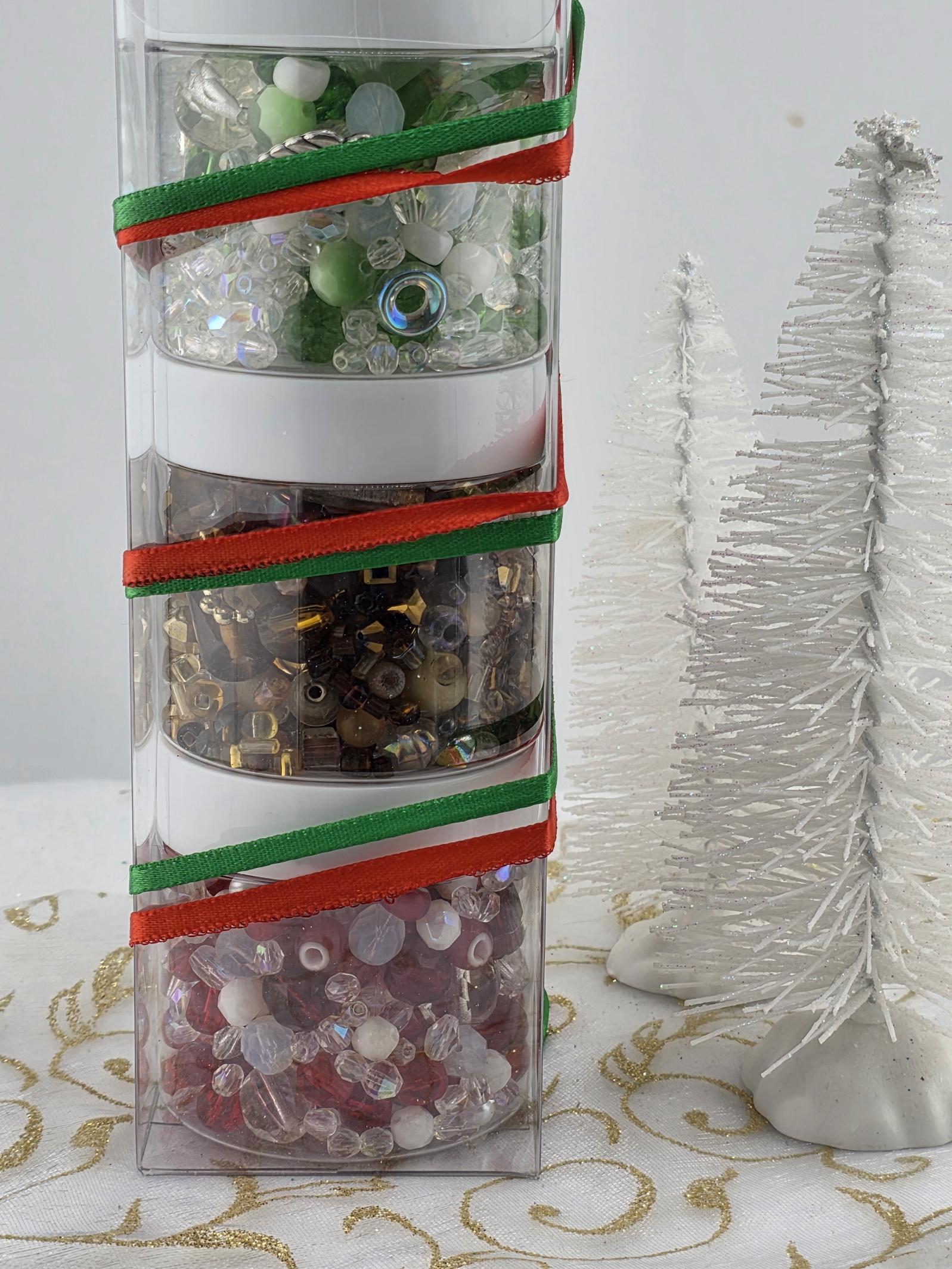 Glass Bead Mix Set: Vibrant Colors, Artisan Craft Beads - 12oz Total