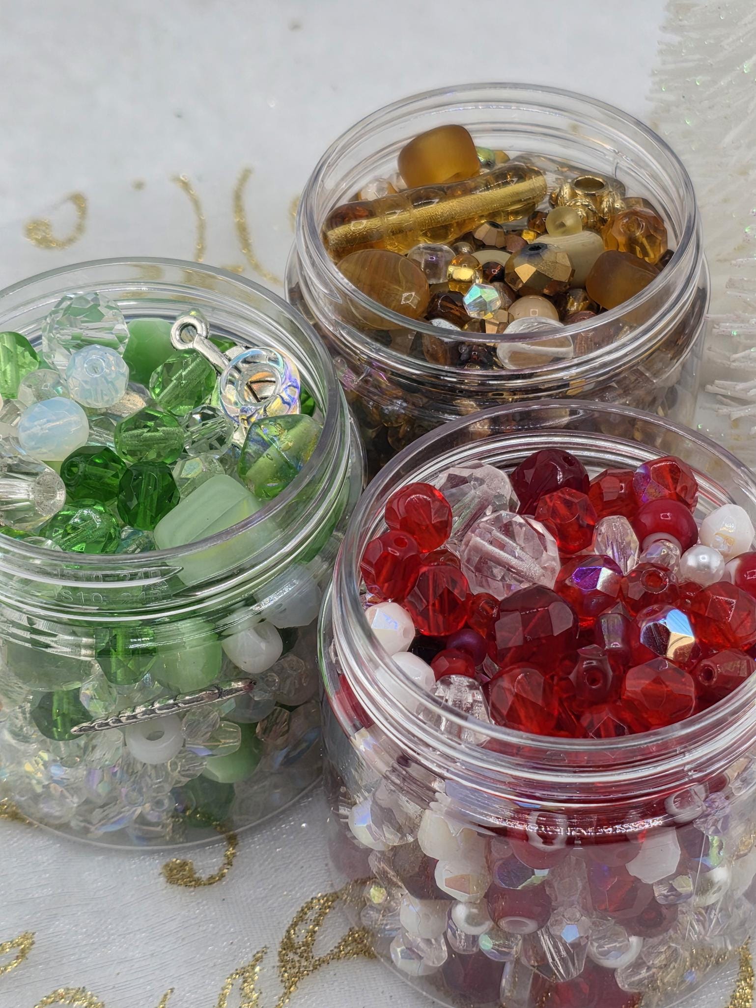Glass Bead Mix Set: Vibrant Colors, Artisan Craft Beads - 12oz Total