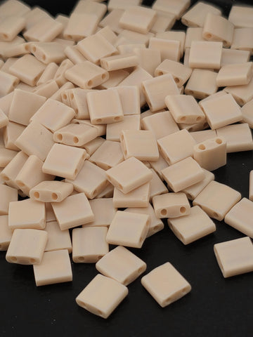 TL0493FR-Miyuki Tila Beads:Dark Flesh O/MA/R (7.5g pkg)