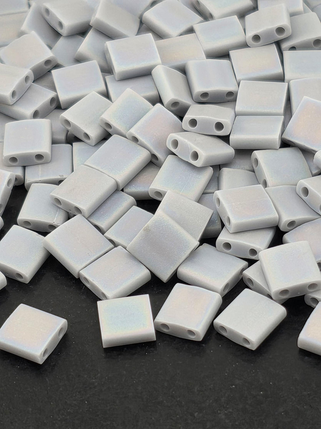 TL0498FR-Miyuki Tila Beads:Grey O/MA/R (7.5g pkg)