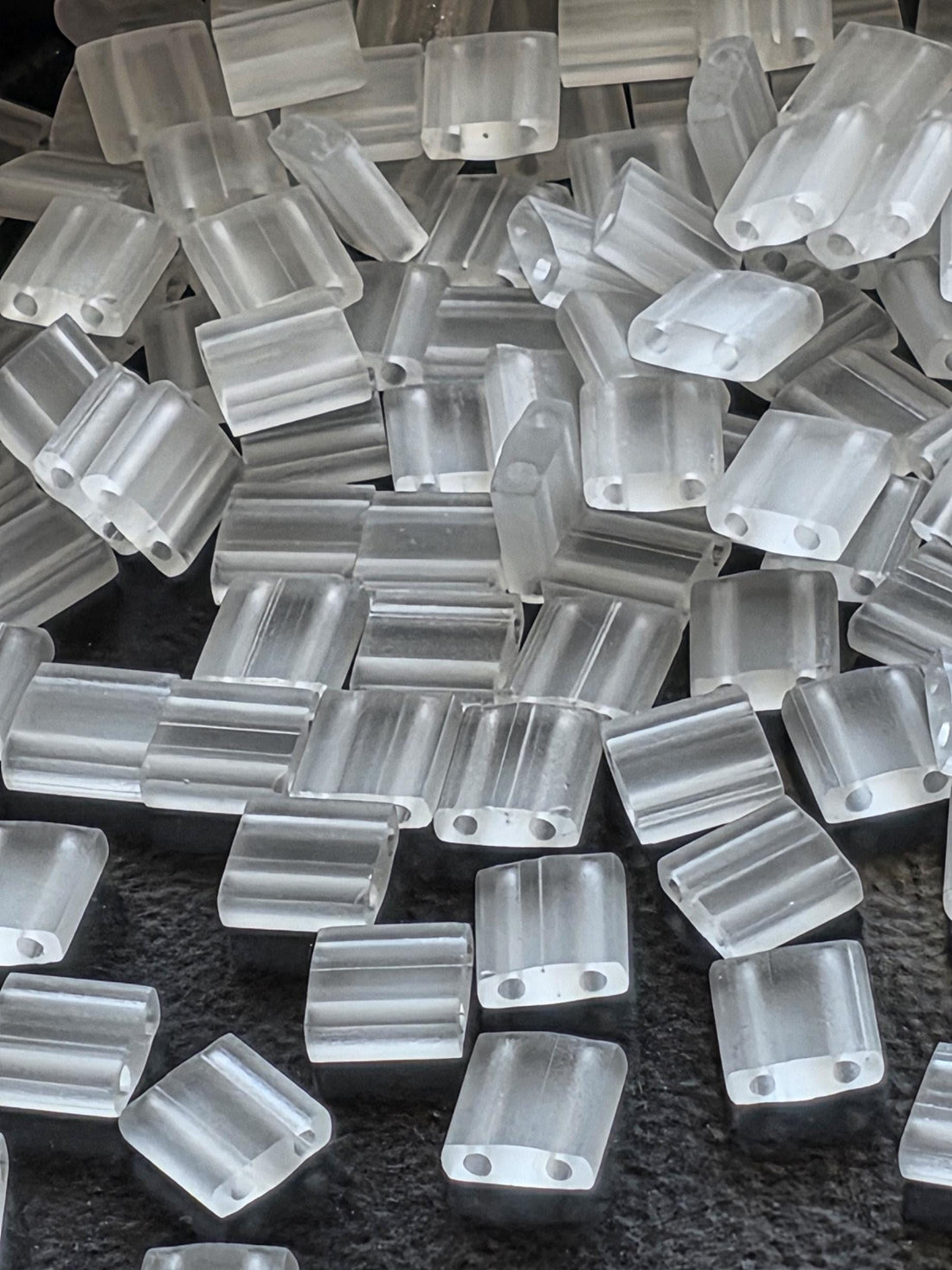 TL0131F-Miyuki Tila Beads:Crystal T/MA (7.5g pkg)