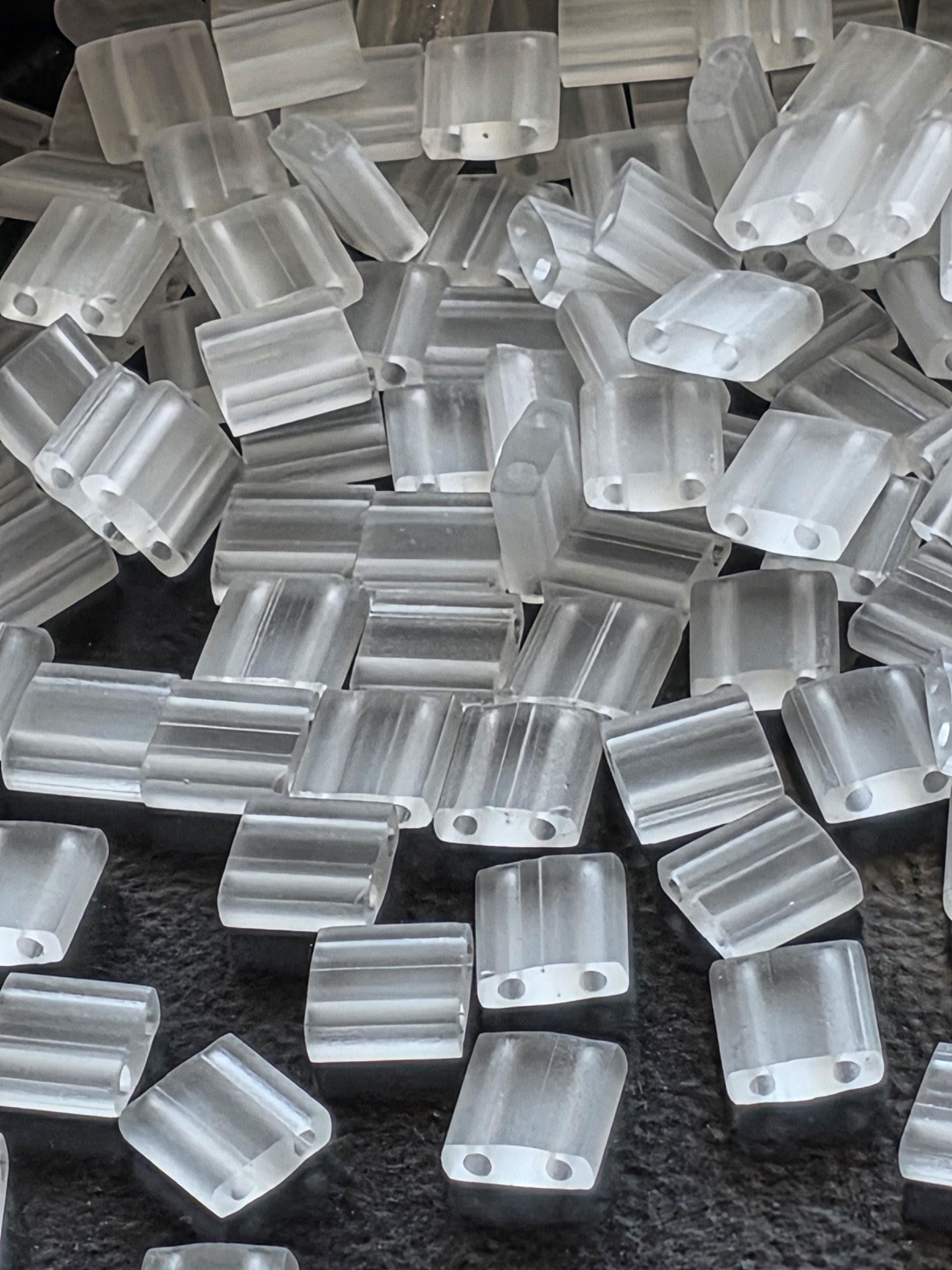 TL0131F-Miyuki Tila Beads:Crystal T/MA (7.5g pkg)