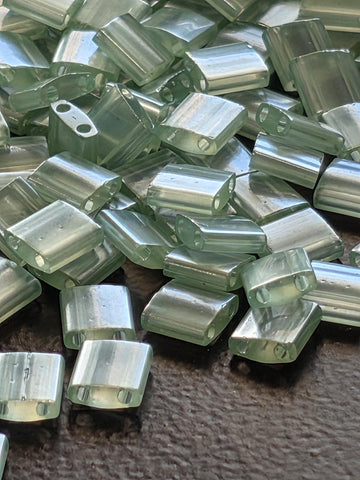 TL0370-Miyuki Tila Beads:Sea Foam T/L (7.5g pkg)