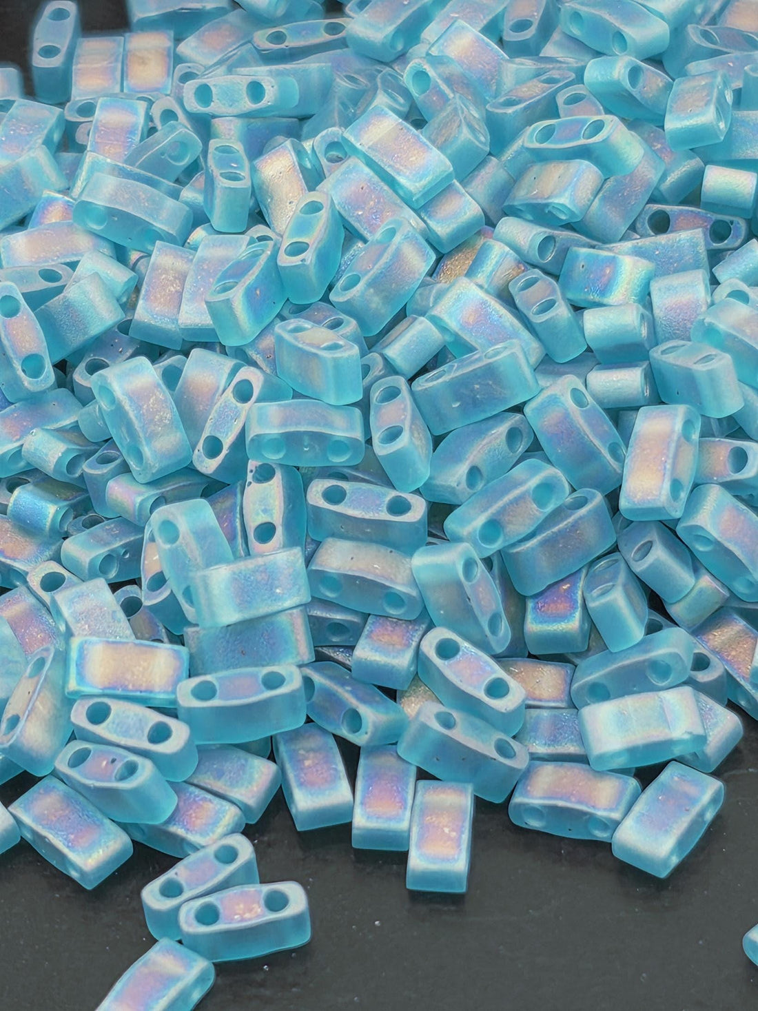 HTL2405FR-Miyuki Half-TIla Beads:Dark Teal T/MAIR (7.5g pkg)