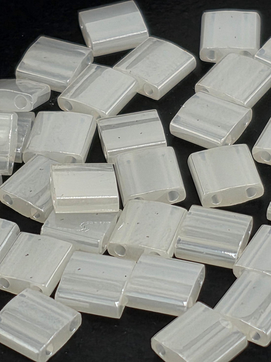 TL0512-Miyuki Tila Beads:Eggshell C (7.5g pkg)