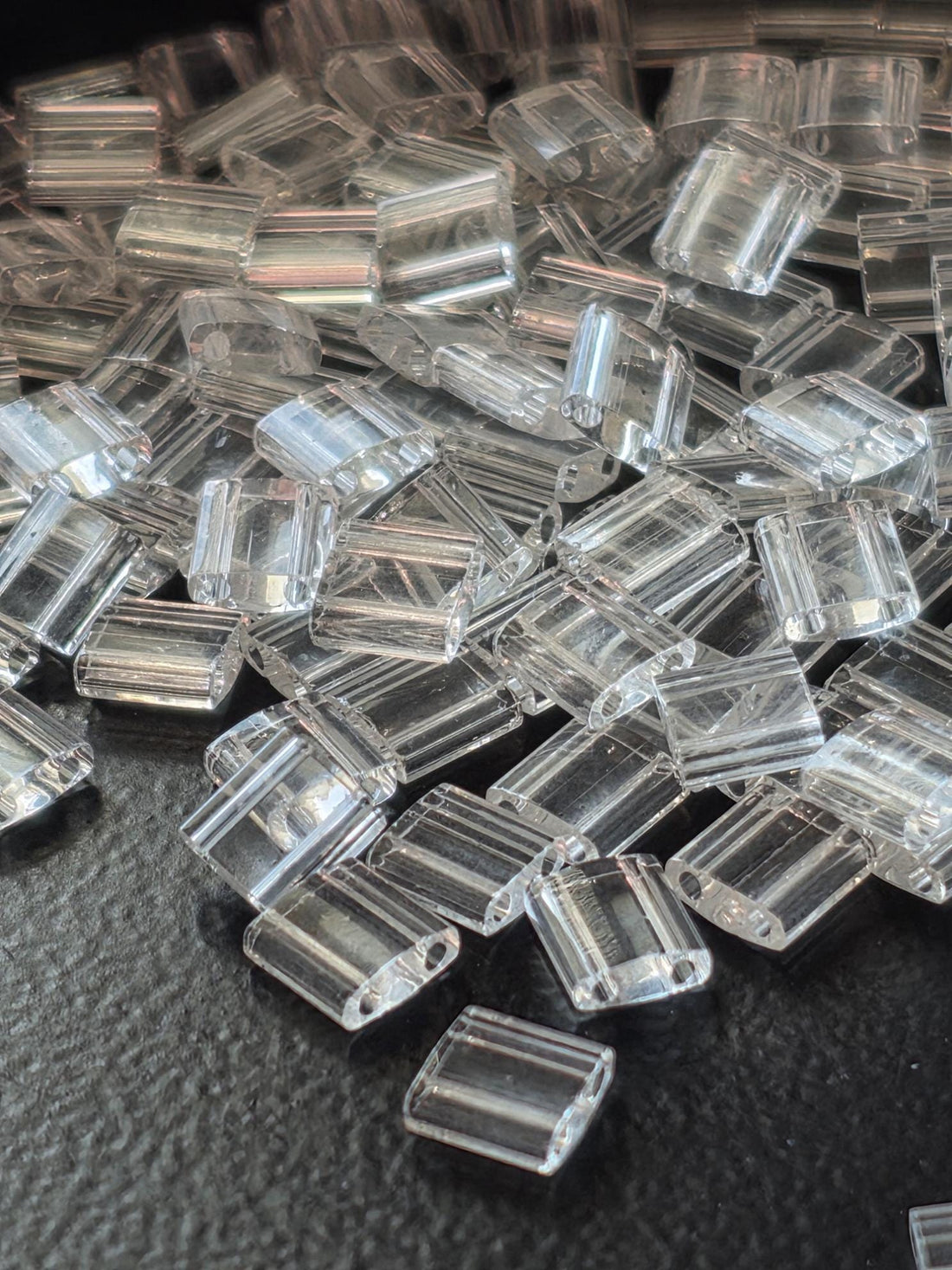 TL0131-Miyuki Tila Beads:Crystal T (7.5g pkg)