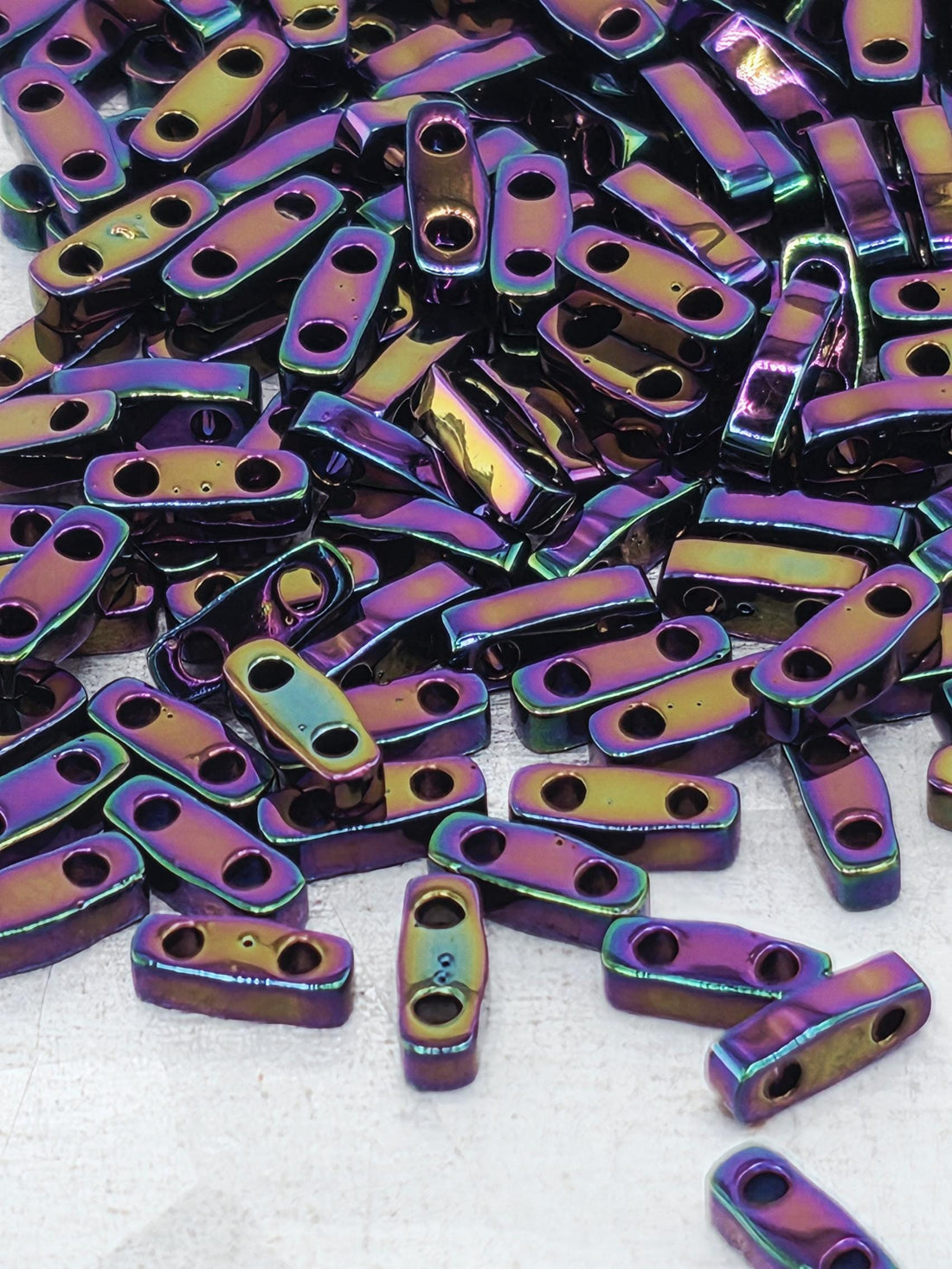 QTL0454-Miyuki Quarter Tila Beads:Violet M/R (7.5g pkg)