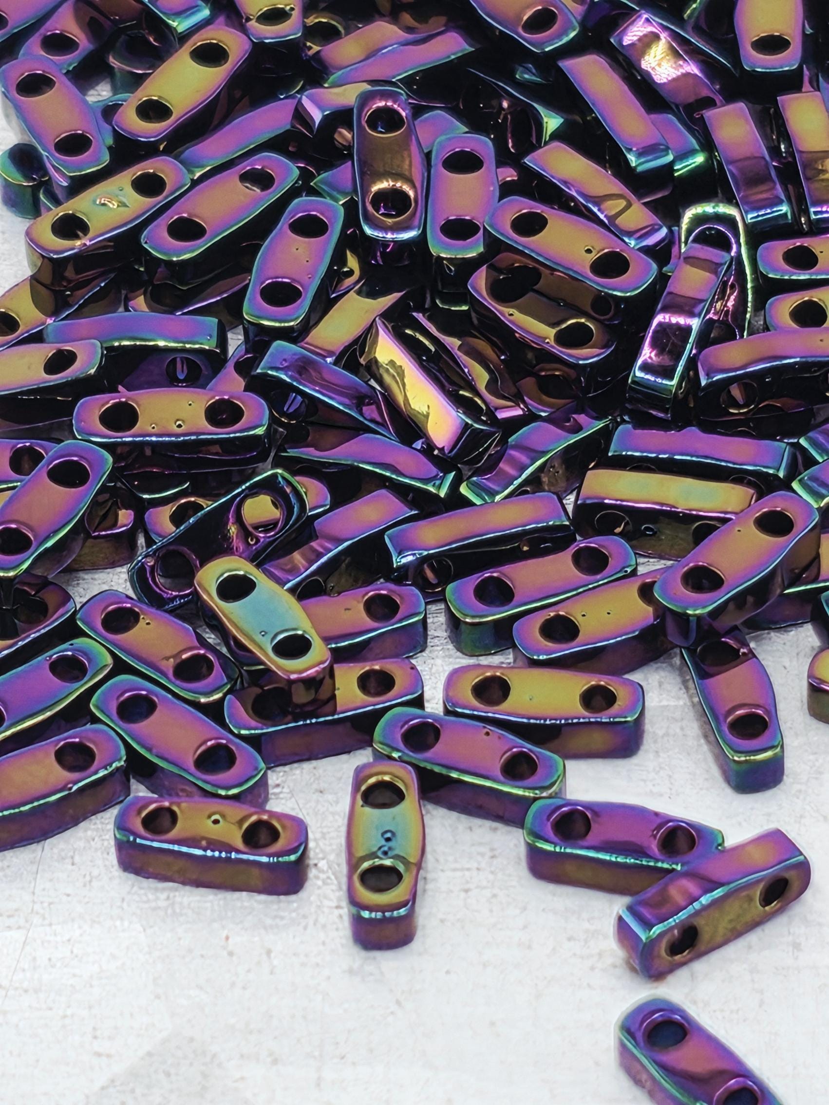 QTL0454-Miyuki Quarter Tila Beads:Violet M/R (7.5g pkg)