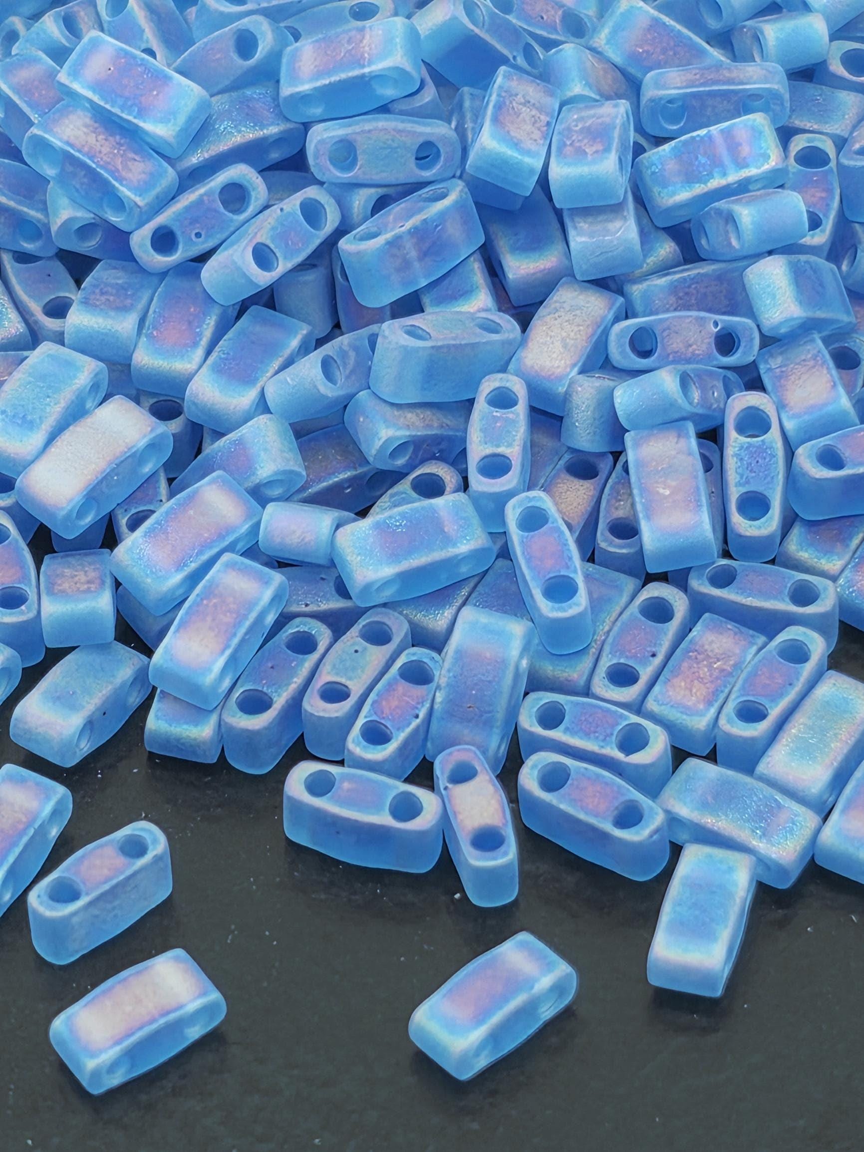 HTL0149FR-Miyuki Half-TIla Beads:Aquamarine T/MA/R (7.5g pkg)