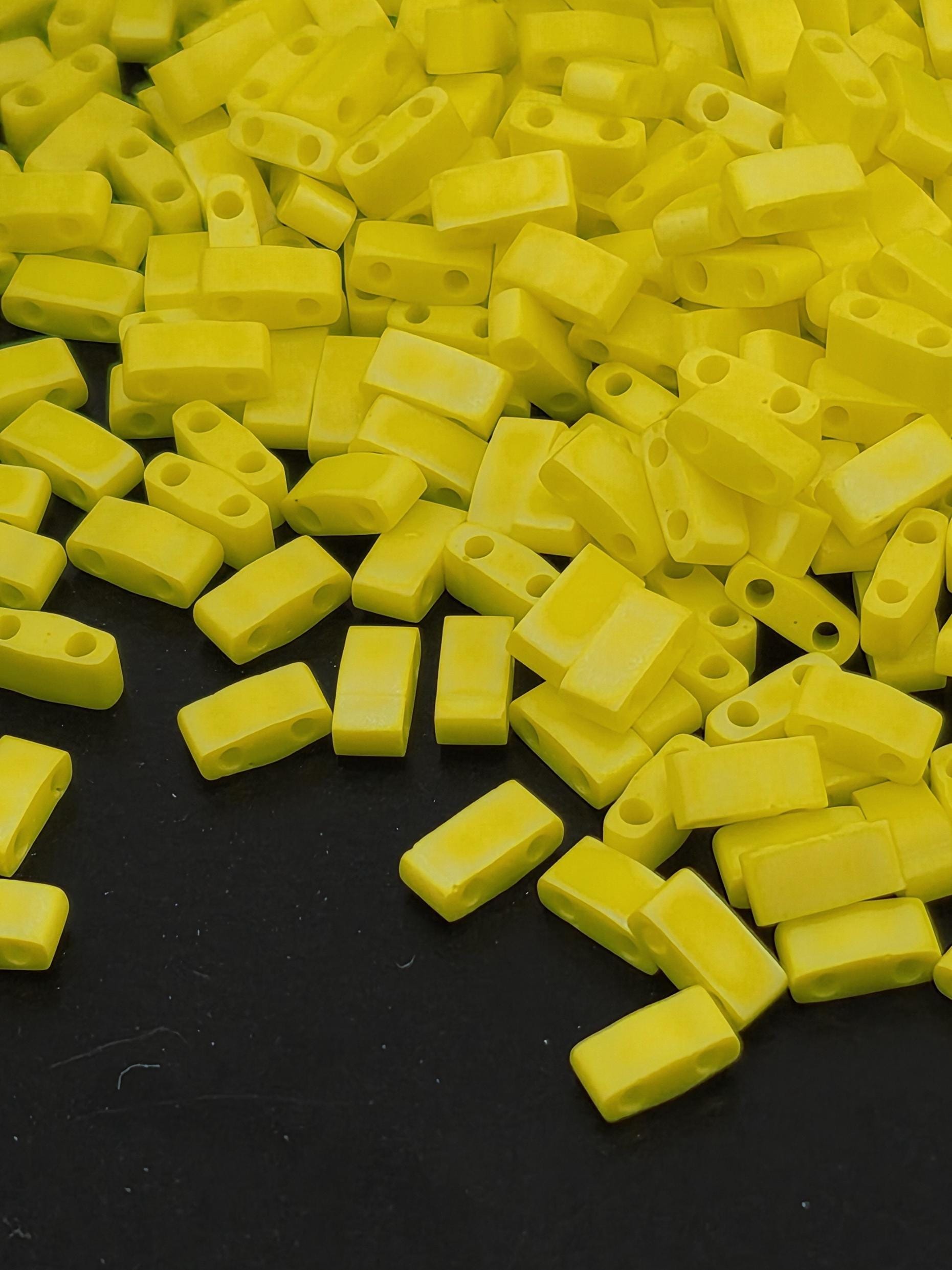 HTL0404FR-Miyuki Half-TIla Beads:Yellow O/MA/R (7.5g pkg)