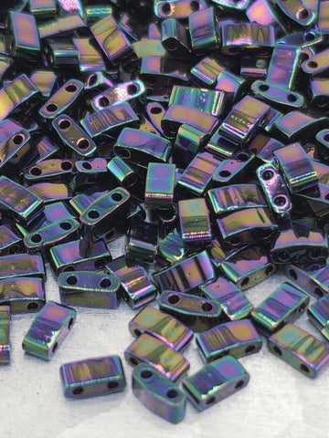 HTL0454-Miyuki Half-TIla Beads:Violet M/R (7.5g pkg)