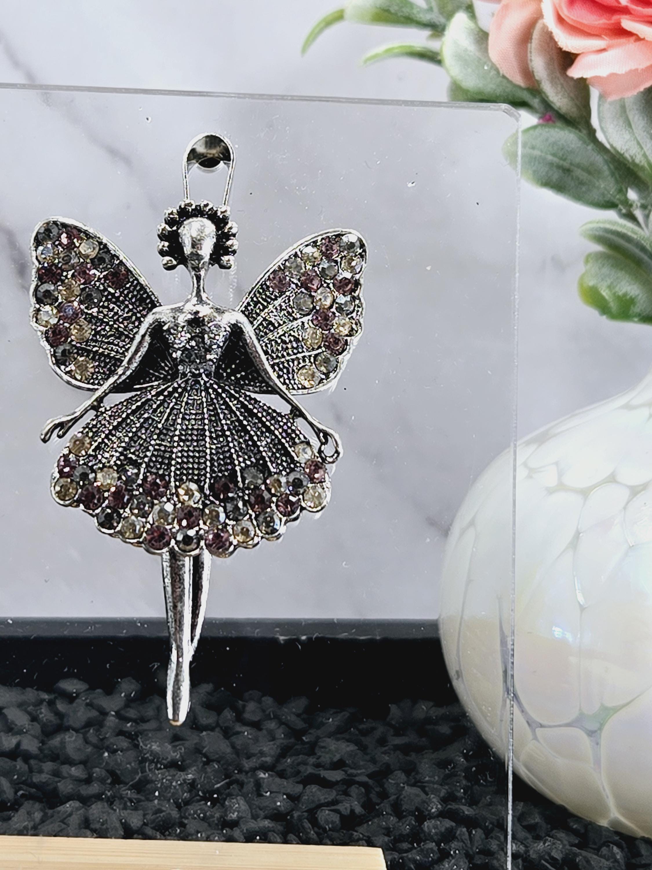 Ballet Jewelry Pendant: Silver Plated, Elegant Dance Charm - Lightweight