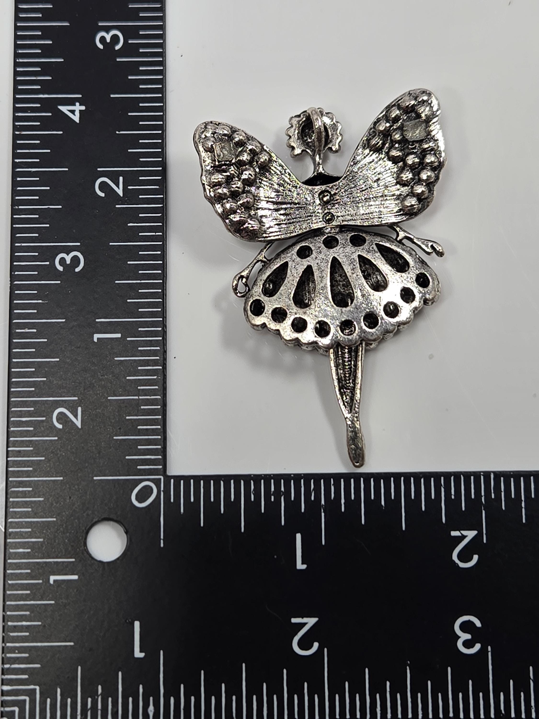 Ballet Jewelry Pendant: Silver Plated, Elegant Dance Charm - Lightweight