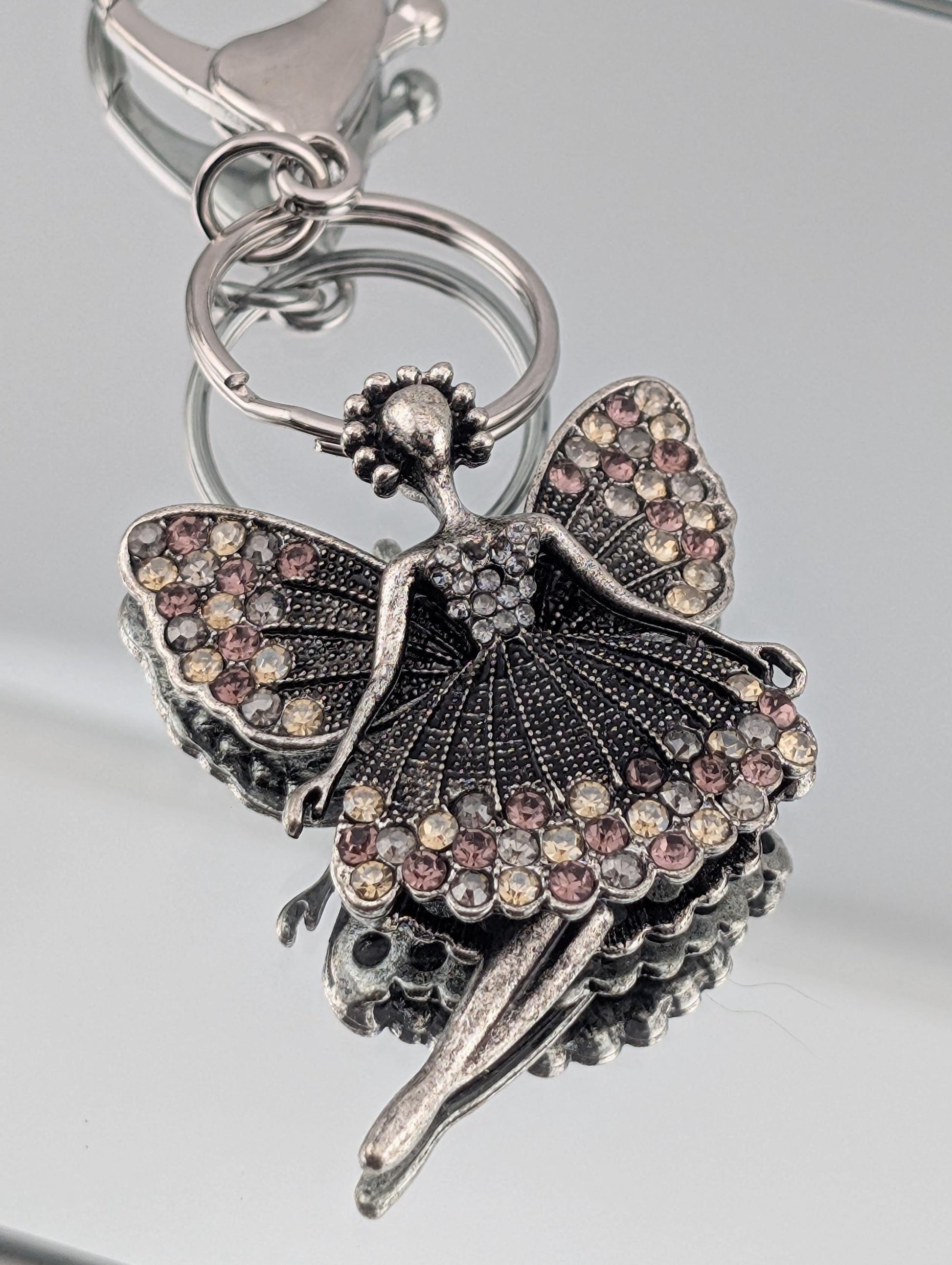 Ballerina Pendant: Silver Plated Dance Charm (Lightweight, Delicate)