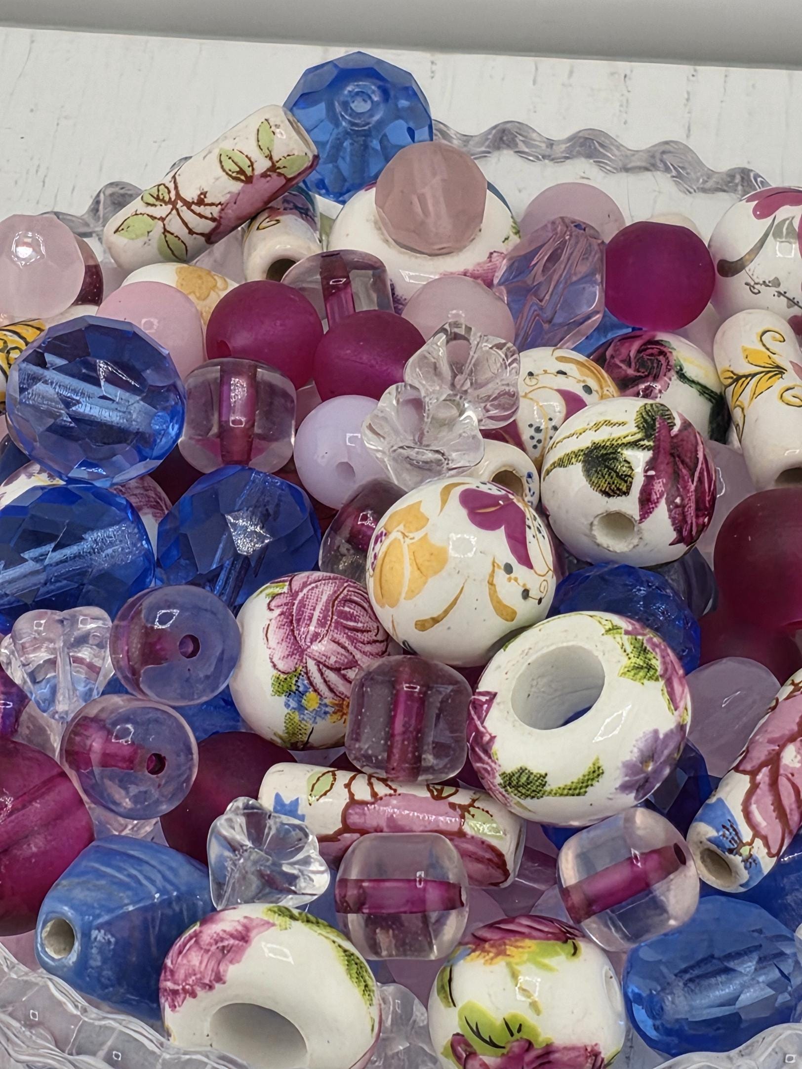 2oz Exclusive "Forget-Me-Not" Glass Bead Mix